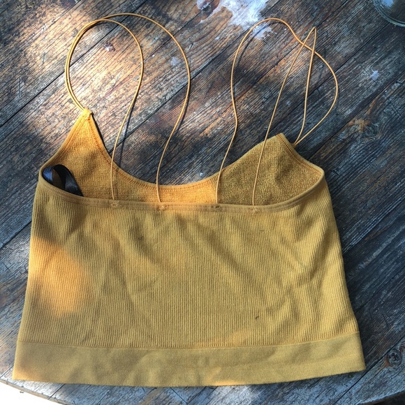 URBAN OUTFITTERS- yellow crop top - Picture 2 of 2